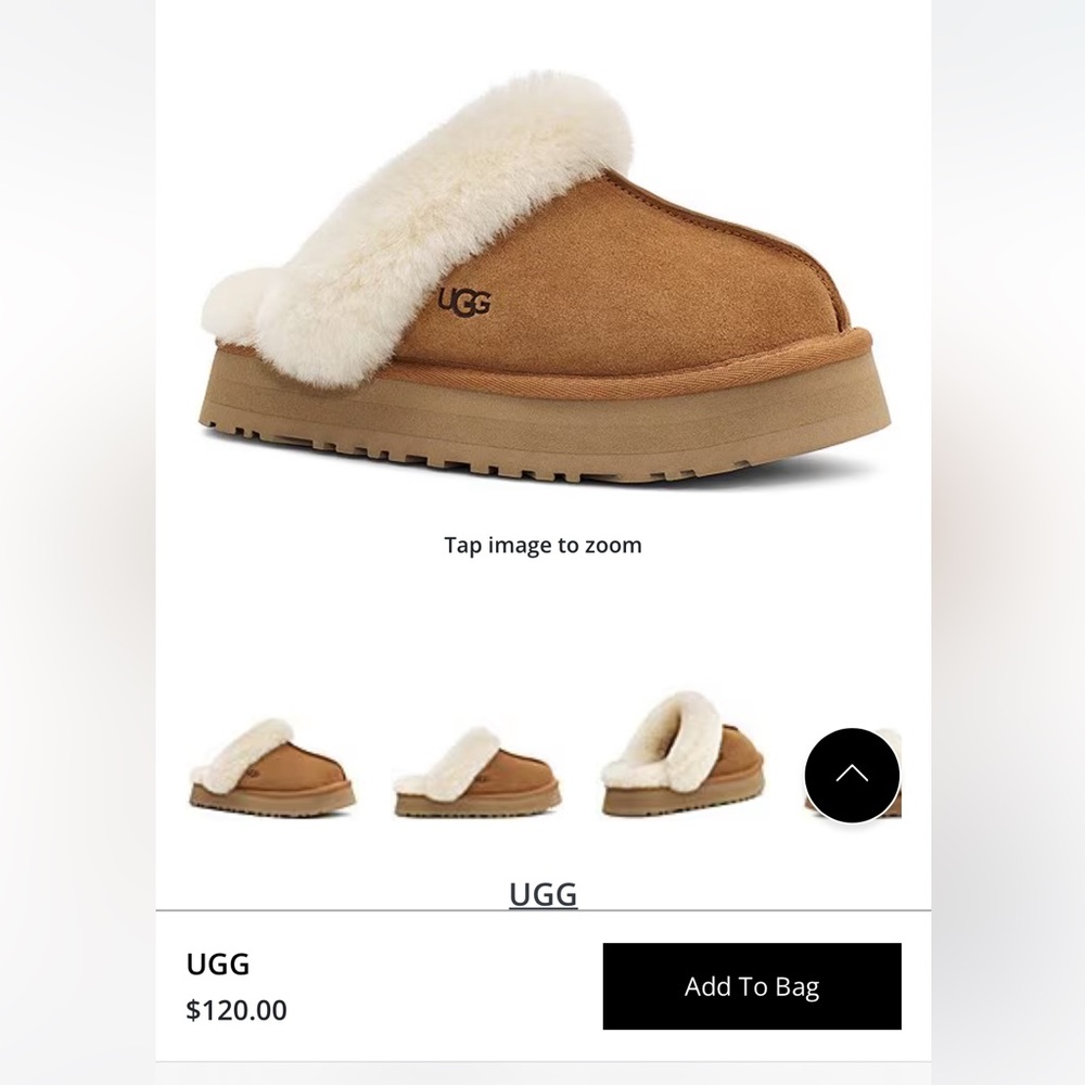 UGG disquette platform slipper
